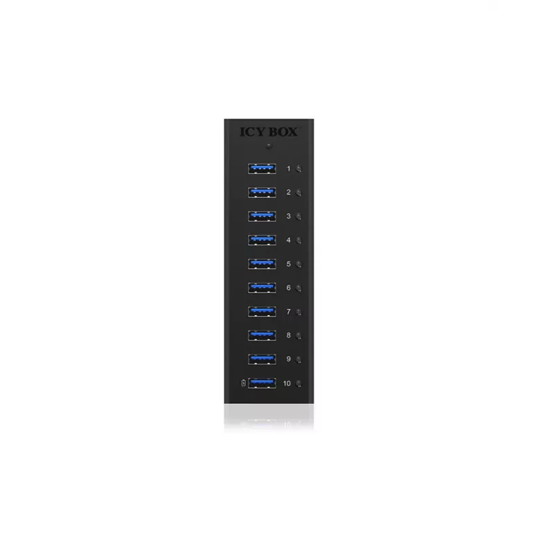 ICY BOX IB-AC6110 USB 3.2 Gen 1 (3.1 Gen 1) Type-B 5000 Mbit/s čierny
