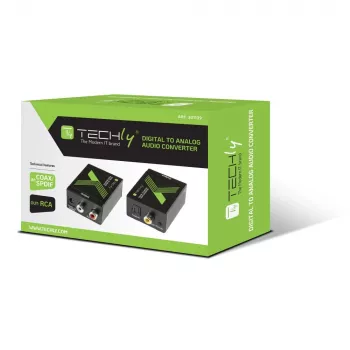 Techly audio konvertor SPDIF digitálny na analógový IDATA SPDIF-3