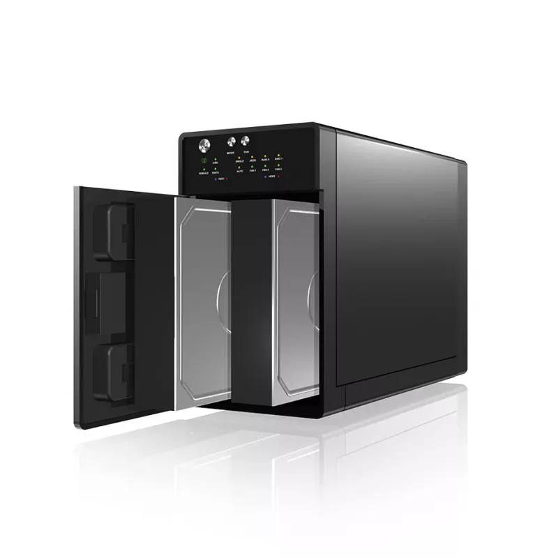 ICY BOX IB-RD3620SU3 diskové pole 0 TB desktop čierny