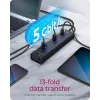 ICY BOX IB-AC6113 USB 3.2 Gen 1 (3.1 Gen 1) Type-B 5000 Mbit/s čierny