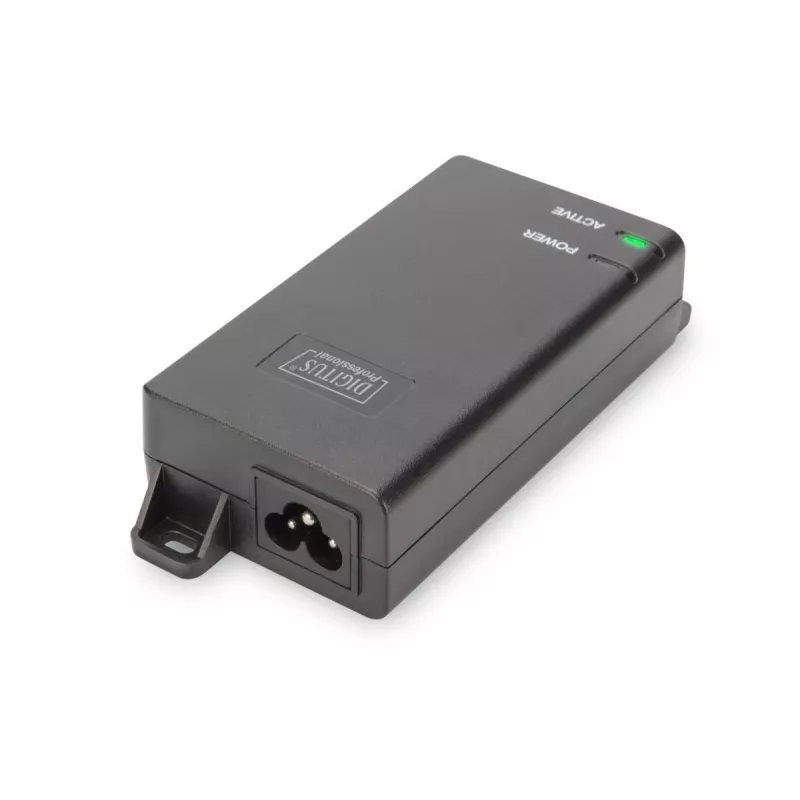 DIGITUS PoE+ injektor, 802.3at 10/100/1000 Mbps výstup max. 48V, 30W