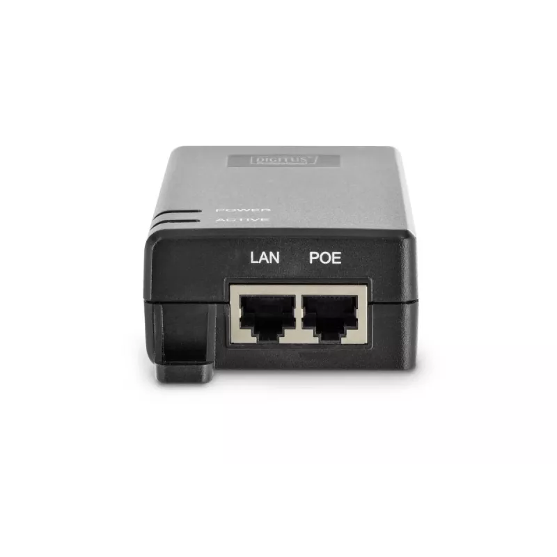 DIGITUS PoE+ injektor, 802.3at 10/100/1000 Mbps výstup max. 48V, 30W