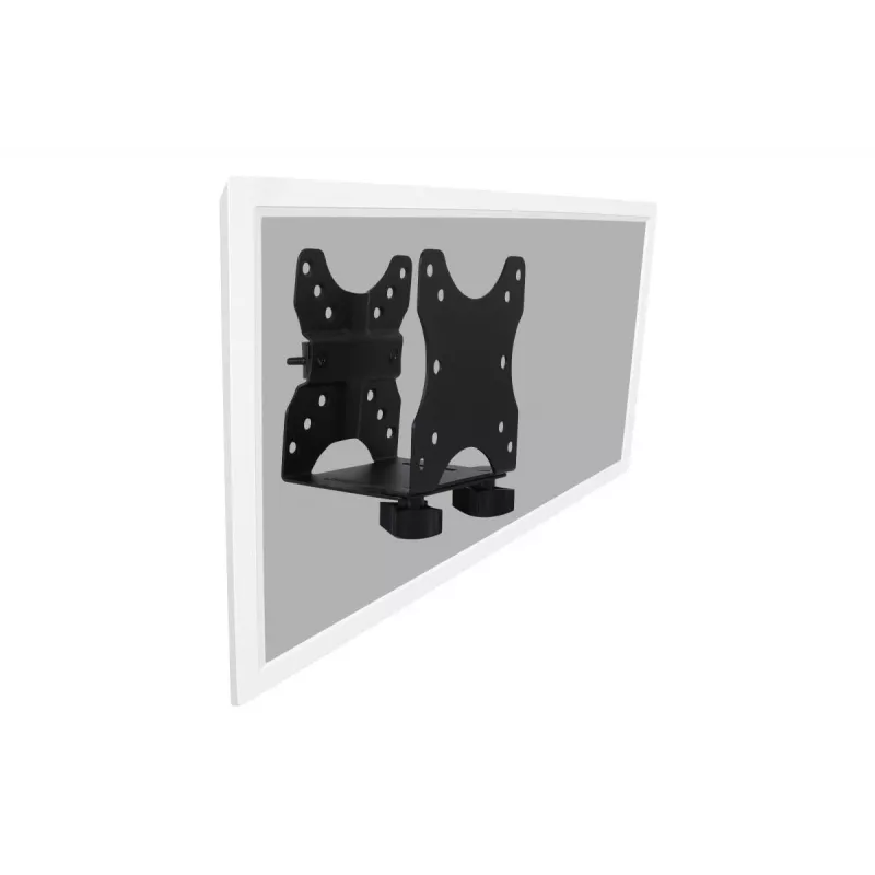DIGITUS multifunkčný mini držiak na stolový PC na stôl, svorku alebo medzi držiak monitora, VESA 75x75, 100x100