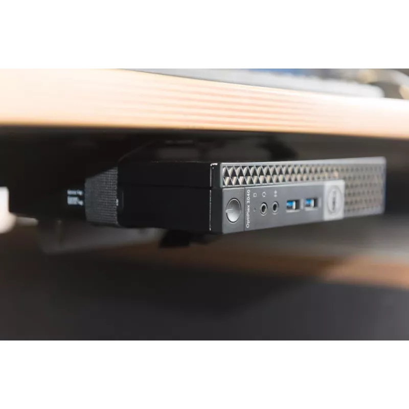 DIGITUS multifunkčný mini držiak na stolový PC na stôl, svorku alebo medzi držiak monitora, VESA 75x75, 100x100