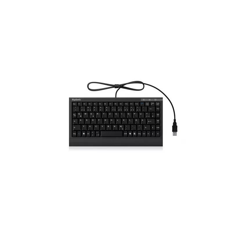 KeySonic ACK-595C+ (US) klávesnica Home USB QWERTY US angličtina čierna