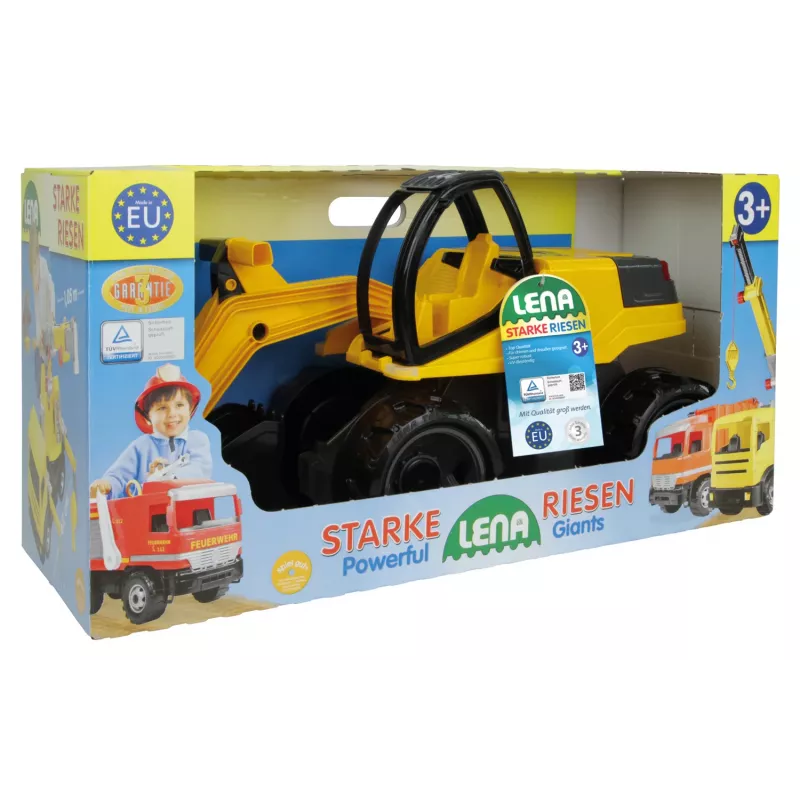 Lena GIGA TRUCKS Excavator Pro, bager, 3 roky, čierna, žltá