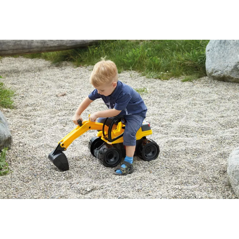 Lena GIGA TRUCKS Excavator Pro, bager, 3 roky, čierna, žltá