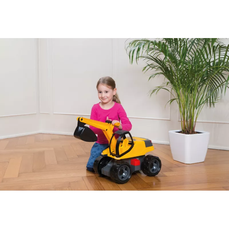 Lena GIGA TRUCKS Excavator Pro, bager, 3 roky, čierna, žltá