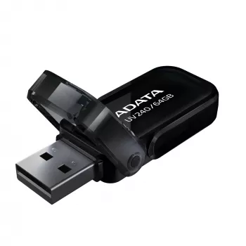 USB kľúč ADATA USB Type-A 2.0 64 GB UV240, čierny, s krytkou