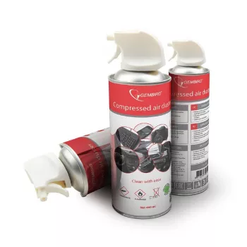 Stlačený vzduch GEMBIRD CK-CAD-FL400-01, 400 ml, čierny
