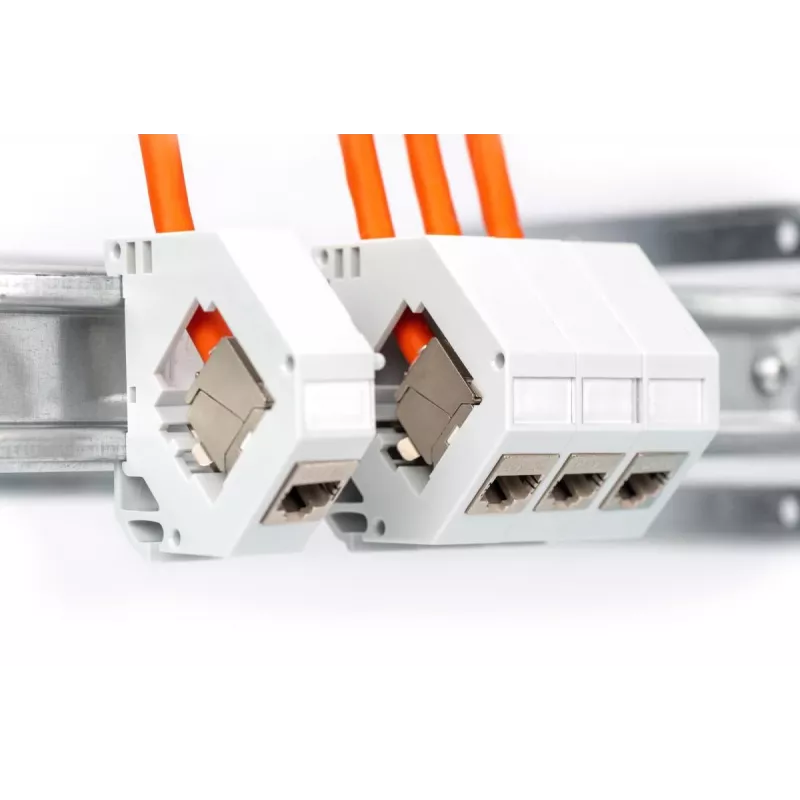 DIGITUS inštalačný kábel - Cat 7 - S/FTP - AWG 23/1 - simplex - 500 m - oranžový