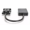 DIGITUS VGA na HDMI konvertor + audio (3,5mm) Full HD (1080p), typ kábla 15cm čierny