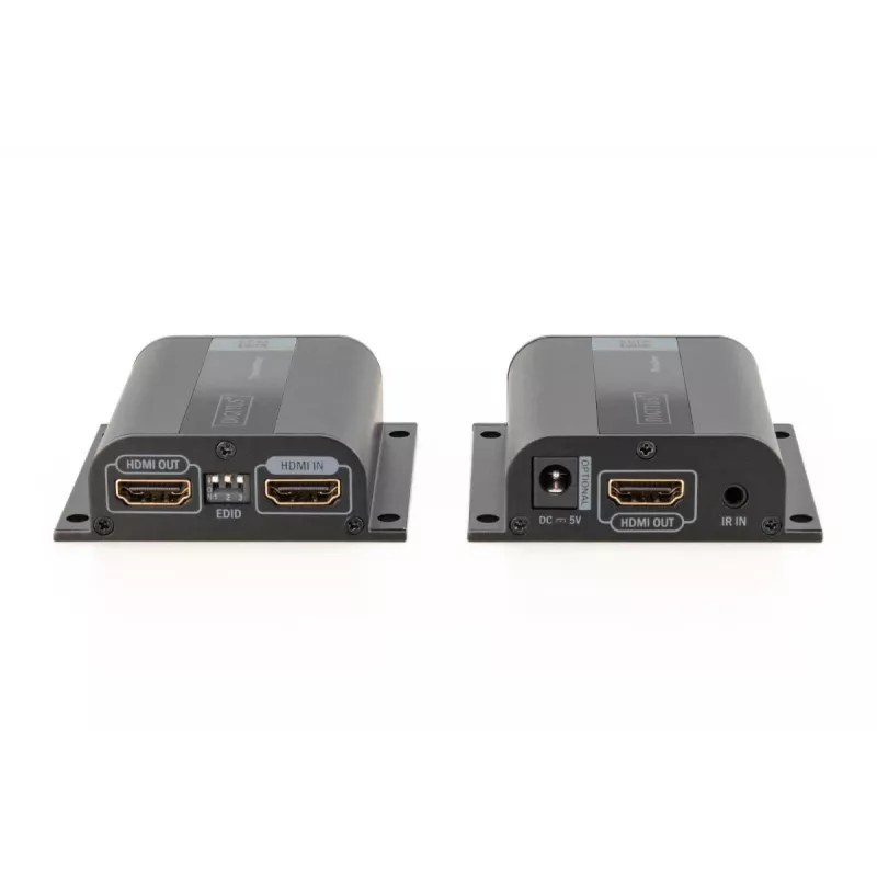 DIGITUS HDMI predlžovač set, 50 m cez sieťový kábel (CAT6/6a/7), EDID, 1x HDMI Loop-Out, FHD 1080p