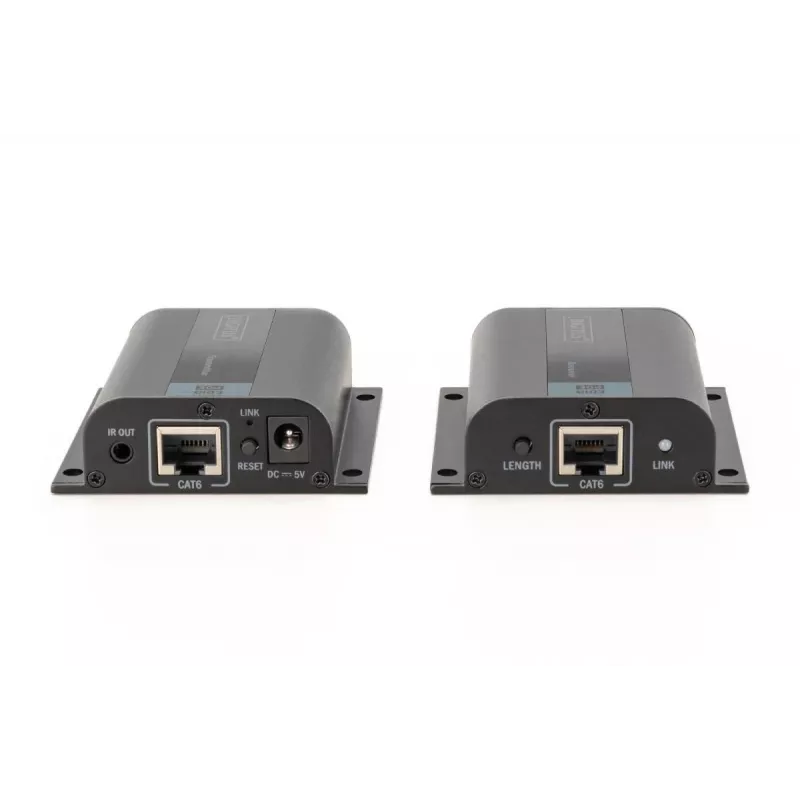 DIGITUS HDMI predlžovač set, 50 m cez sieťový kábel (CAT6/6a/7), EDID, 1x HDMI Loop-Out, FHD 1080p