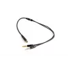 Audio adaptér Gembird CCA-418M 3,5 mm konektor samica na 2×3,5 mm konektor samec, 0,2 m, čierny