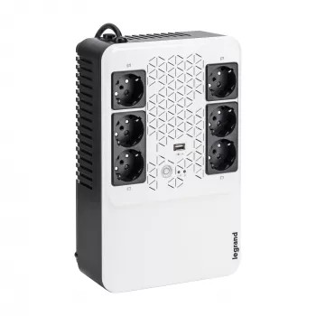 Legrand Keor ASI MULTIPLUG 800 FR UPS (zdroj neprerušovaného napájania) Line-Interactive 0,8 kVA 480 W 6 AC zásuviek