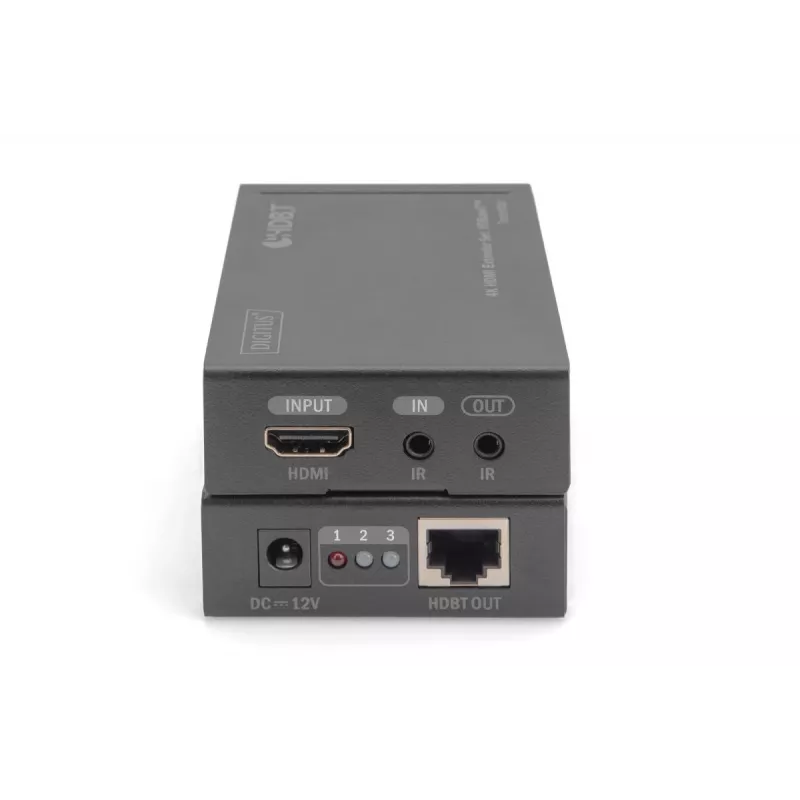 DIGITUS 4K HDMI predlžovač sada, HDBaseT 70 m cez sieťový kábel (Cat 5E, 6, 7) UHD 4K2K/30 Hz