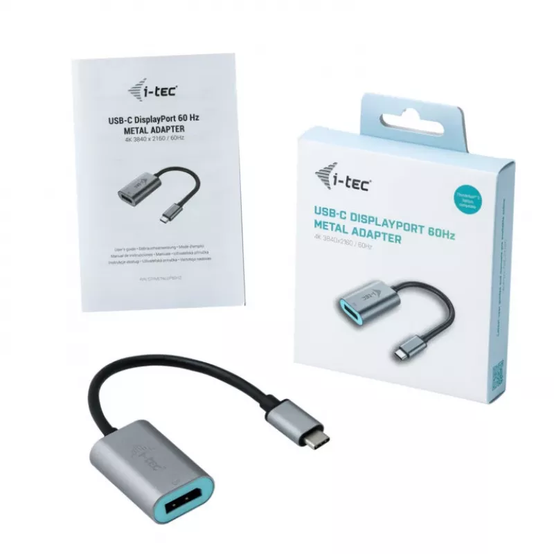 i-tec Metal USB-C Display Port adaptér 4K/60Hz