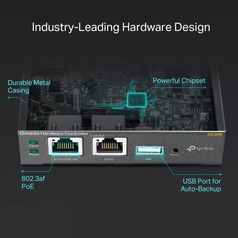TP-Link Omada hardvérový kontrolér, čierny, interný, 1200 MHz, 1024 MB, DDR3, 4000 MB