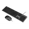 Káblová súprava klávesnice a myši IBOX IKMS606 — Full-Size-QWERTY-UK-anglická klávesnica, USB, čierna, myš 800 DPI