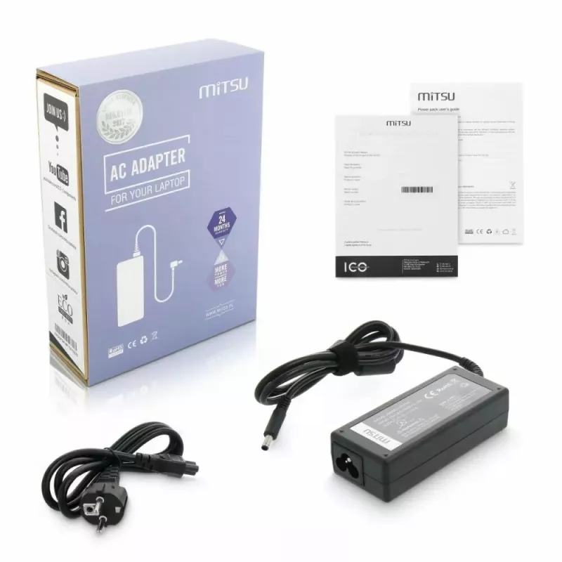 MITSU napájací zdroj 5ZM018 19,5V 3,34A s konektorom 4,5×3,0 mm pre Dell