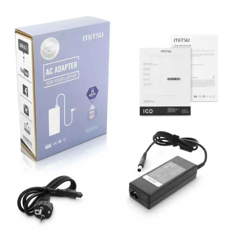 Napájací zdroj MITSU ZM/DEL19546 19.5V 4.62A pre notebooky Dell (model 5ZM019)