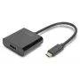 DIGITUS adaptér USB-C na HDMI, 4K, 0,15 m, čierny