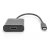 DIGITUS adaptér USB-C na HDMI, 4K, 0,15 m, čierny