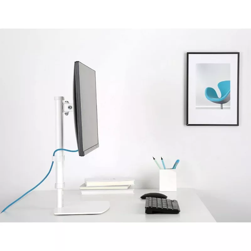Techly ICA-LCD 260 držiak monitora / stojan 68,6 cm (27 palcov) na stôl biely