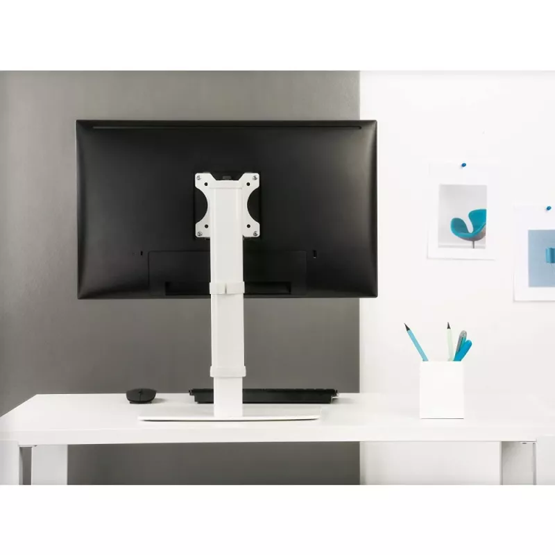 Techly ICA-LCD 260 držiak monitora / stojan 68,6 cm (27 palcov) na stôl biely