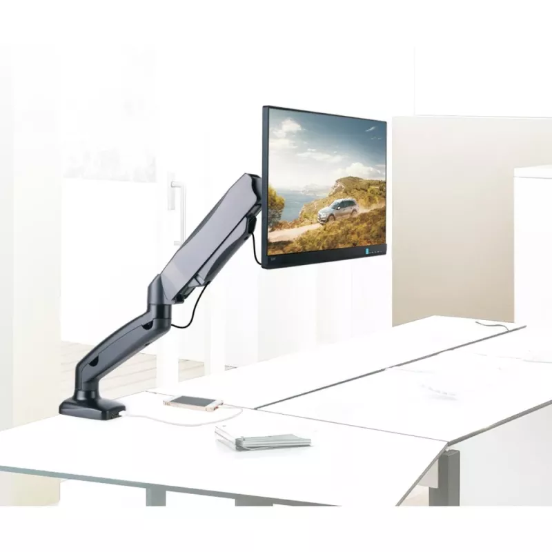 Techly ICA-LCD 514 držiak monitora / stojan 68,6 cm (27 palcov) na stôl čierny