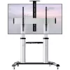 Techly ICA-TR24 mobilný stojan na TV, 60 – 100 palcov, 100 kg, s policami
