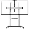 Techly ICA-TR24 mobilný stojan na TV, 60 – 100 palcov, 100 kg, s policami