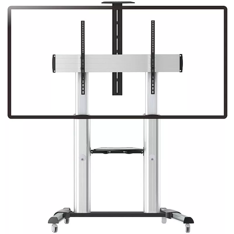 Techly ICA-TR24 mobilný stojan na TV, 60 – 100 palcov, 100 kg, s policami