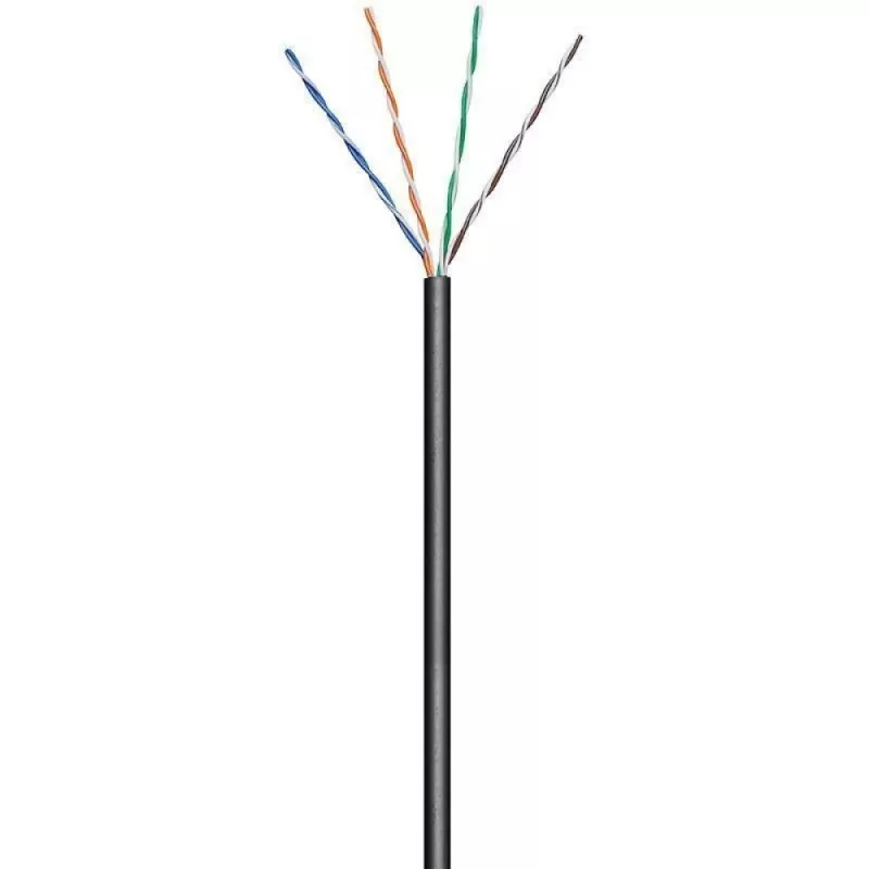 Techly ITP7-UTP-0100LO sieťový kábel čierny 100 m Cat5e U/UTP (UTP)