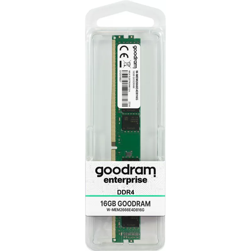 Pamäťový modul GOODRAM W-MEM2666E4D816G 16 GB (1 x 16 GB) DDR4 2666 MHz ECC UDIMM CL19