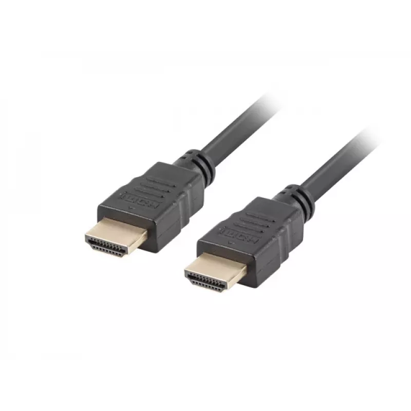 HDMI kábel LANBERG CA-HDMI-10CC-0150-BK — 15 m, HDMI Type-A konektor samec–samec, čierny, HDMI 1.4b