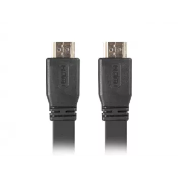 LANBERG HDMI kábel - M/m v2.0 4k plochý - 5m čierny