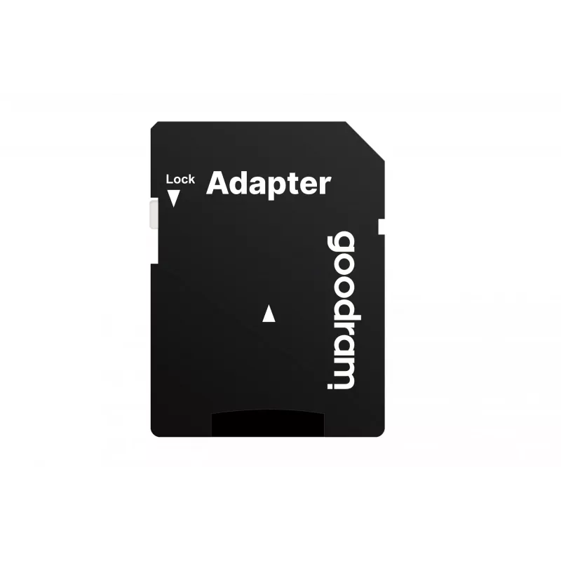 MicroSDXC pamäťová karta GOODRAM 64 GB UHS-I Class 10 (U1), rýchlosť čítania 100 MB/s, rýchlosť zápisu 10 MB/s, s SD adaptérom, čierna