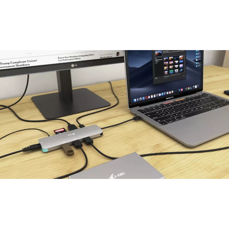 Dokovacia stanica i-tec Metal USB-C Nano Docking Station 4K HDMI LAN Power Delivery 100 W