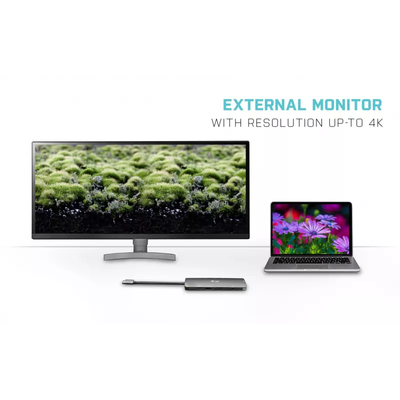 Dokovacia stanica i-tec Metal USB-C Nano Docking Station 4K HDMI LAN Power Delivery 100 W