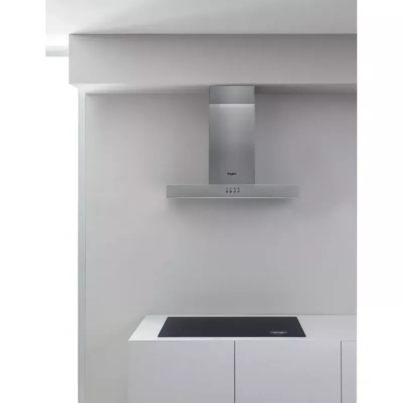 Nástenný digestor Whirlpool AKR 558/3 IX, hliníkový filter, hlučnosť: 65 dB