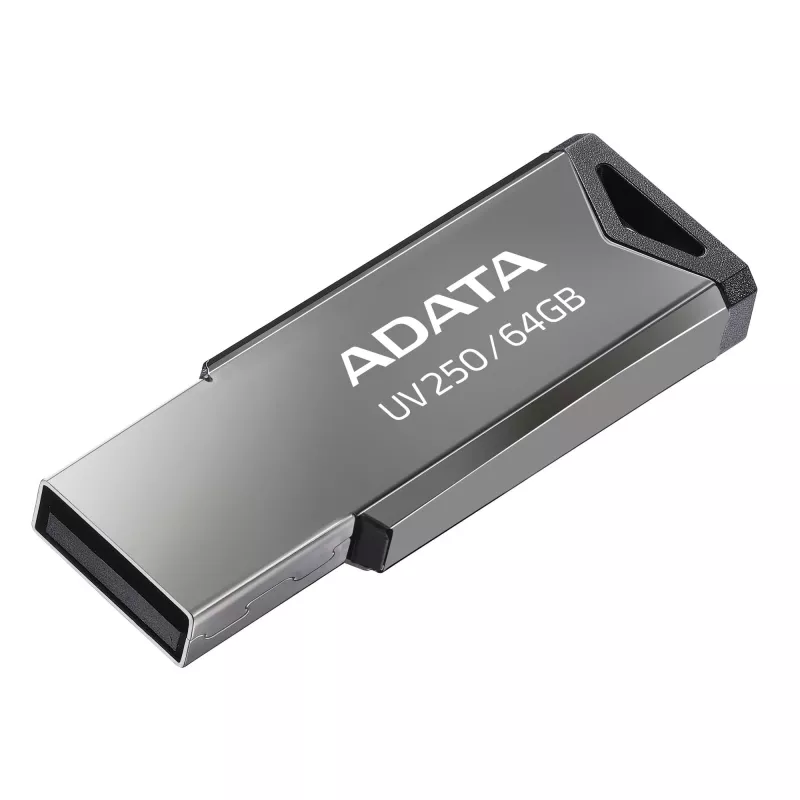 ADATA UV250 64 GB USB kľúč, USB 2.0, kovový, strieborný