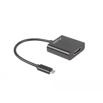 USB grafický adaptér LANBERG AD-UC-HD-01, čierny, konektor samec/samica