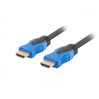 HDMI kábel LANBERG CA-HDMI-20CU-0100-BK — 10 m, HDMI Type-A konektor samec–samec, 18 Gbit/s, 4K (2160p), ARC, Ethernet