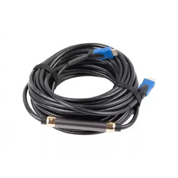 HDMI kábel LANBERG CA-HDMI-20CU-0150-BK — 15 m, HDMI 2.0, Type-A, 18 Gbit/s, 4K@60Hz, ARC, Ethernet