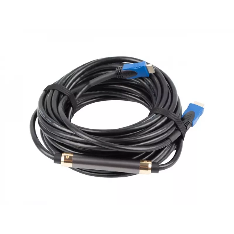 HDMI kábel LANBERG CA-HDMI-20CU-0150-BK — 15 m, HDMI 2.0, Type-A, 18 Gbit/s, 4K@60Hz, ARC, Ethernet
