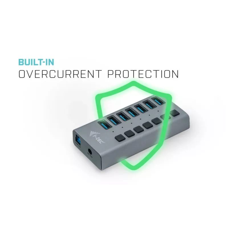 i-tec USB 3.0 nabíjací HUB 7port + napájací adaptér 36 W