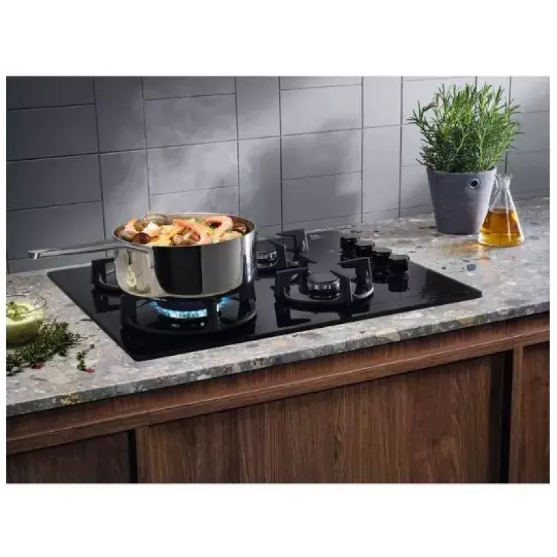 Electrolux EGG6407K čierna vstavaná plynová varná doska 59 cm 4 varné zóny