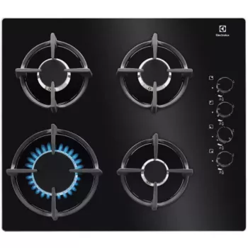 Electrolux EGG6407K čierna vstavaná plynová varná doska 59 cm 4 varné zóny